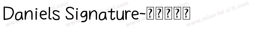 Daniels Signature字体转换